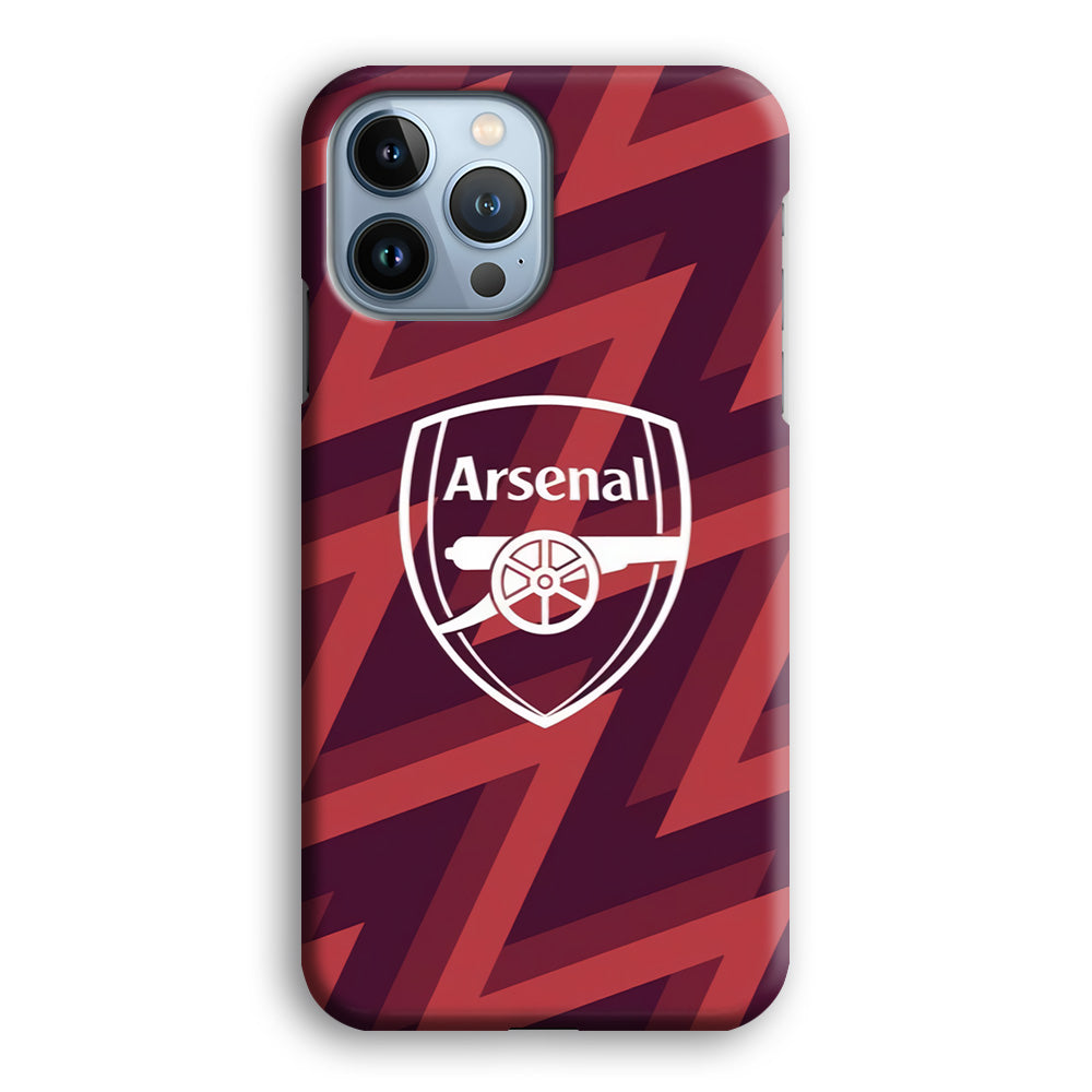 Arsenal Emblem Jersey Pattern iPhone 13 Pro Case