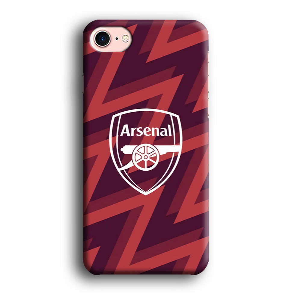 Arsenal Emblem Jersey Pattern iPhone 8 Case