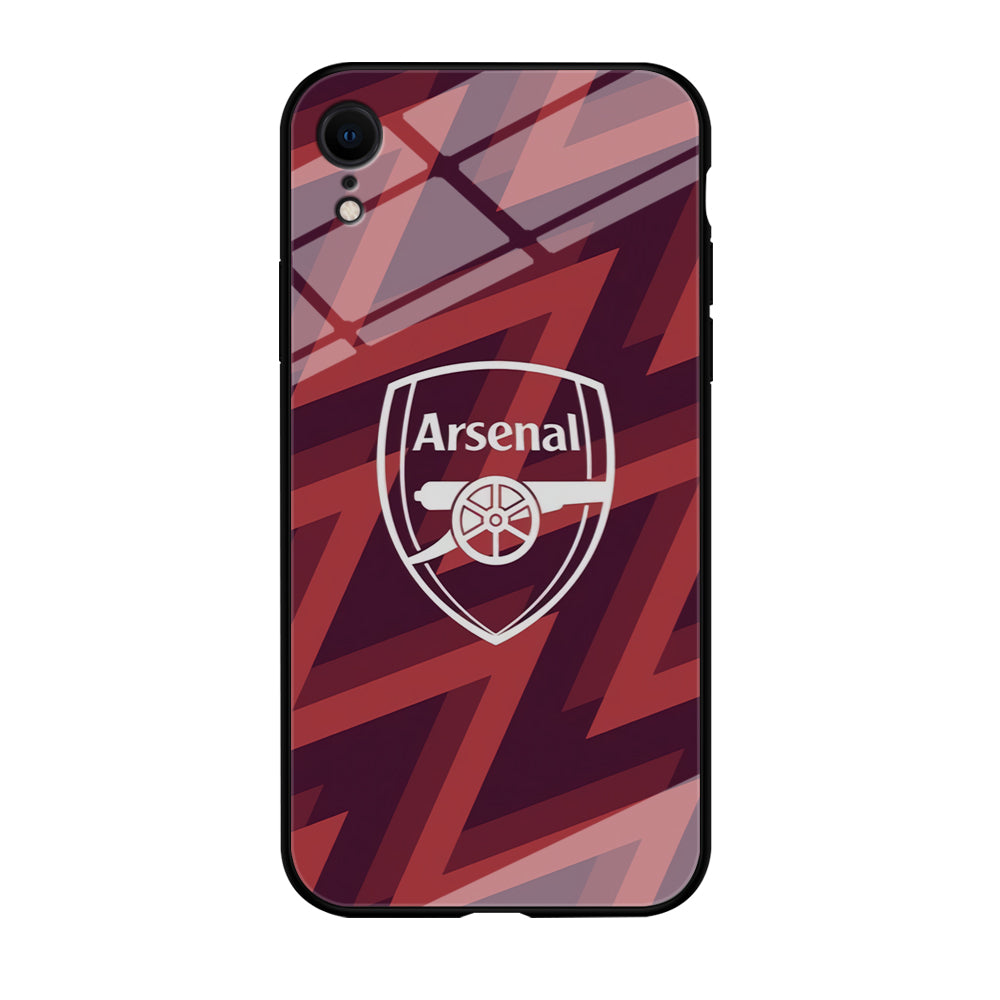 Arsenal Emblem Jersey Pattern iPhone XR Case