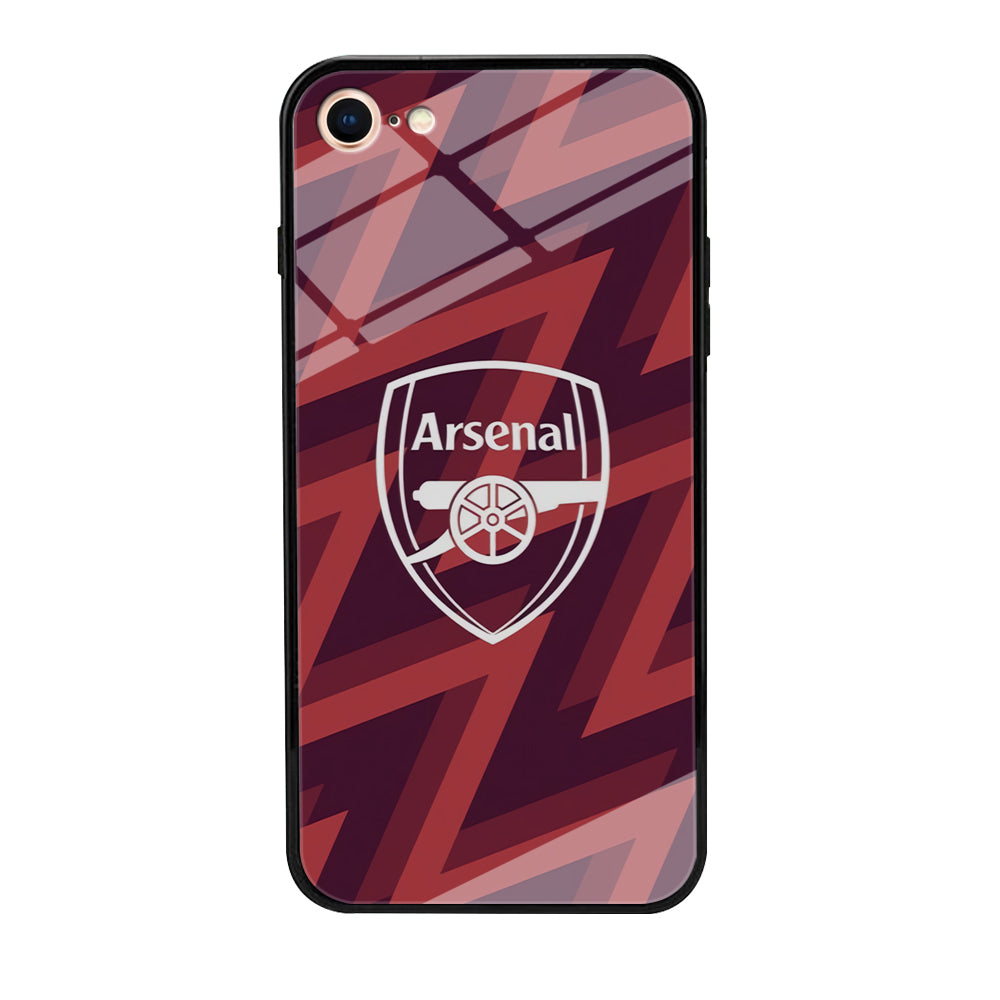 Arsenal Emblem Jersey Pattern iPhone 8 Case