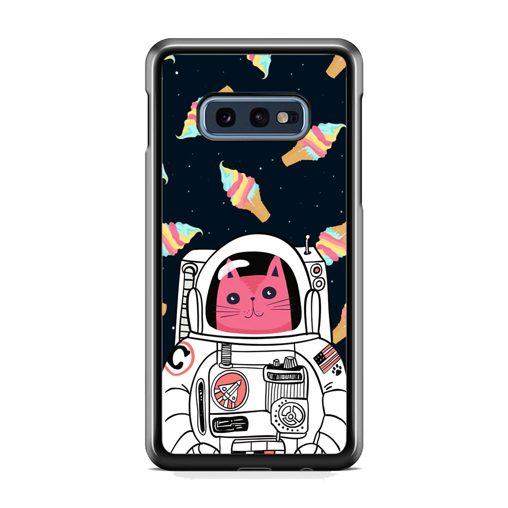 Astrocat in Planet of Ice Cream Samsung Galaxy S10E Case