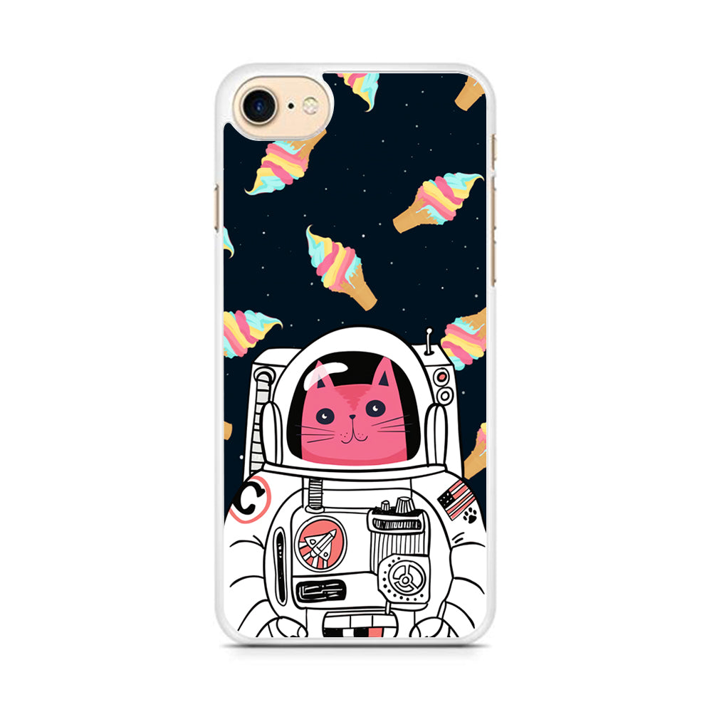 Astrocat in Planet of Ice Cream iPhone 8 Case