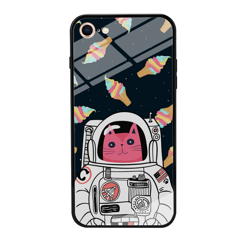 Astrocat in Planet of Ice Cream iPhone 8 Case