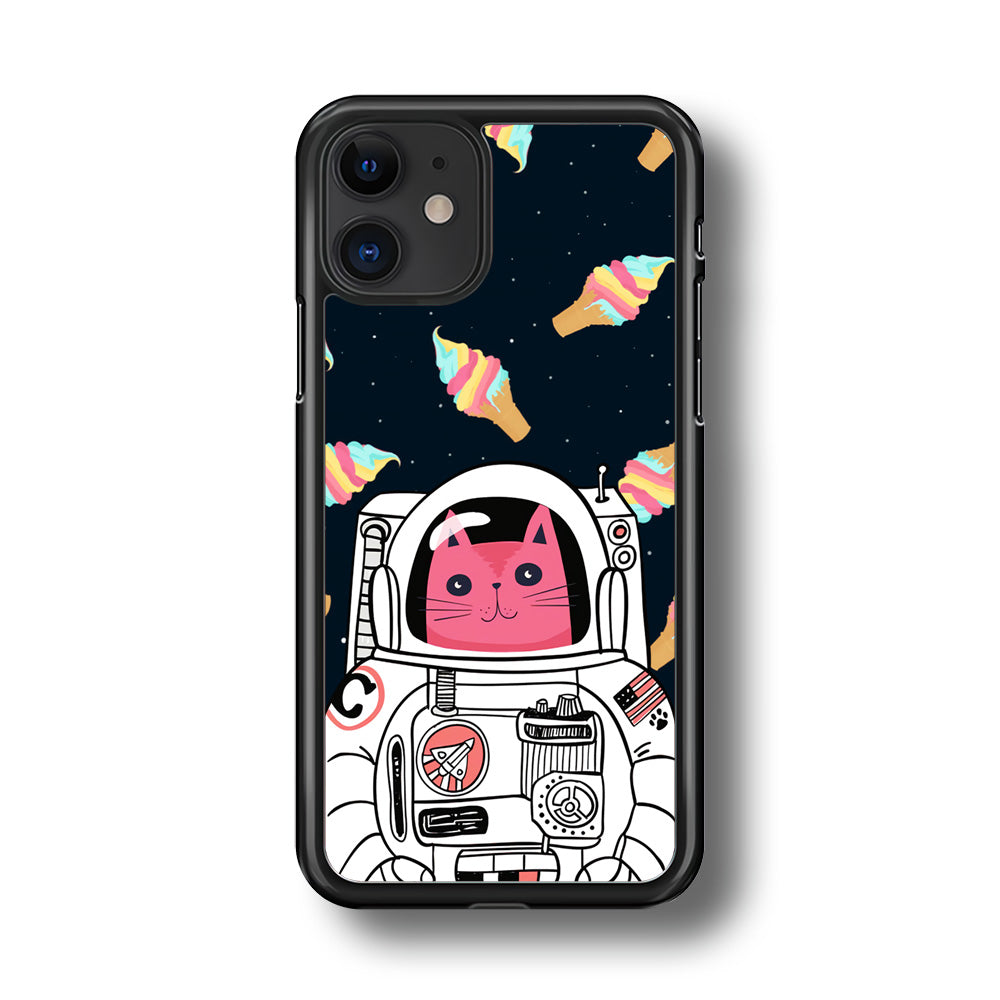 Astrocat in Planet of Ice Cream iPhone 11 Case