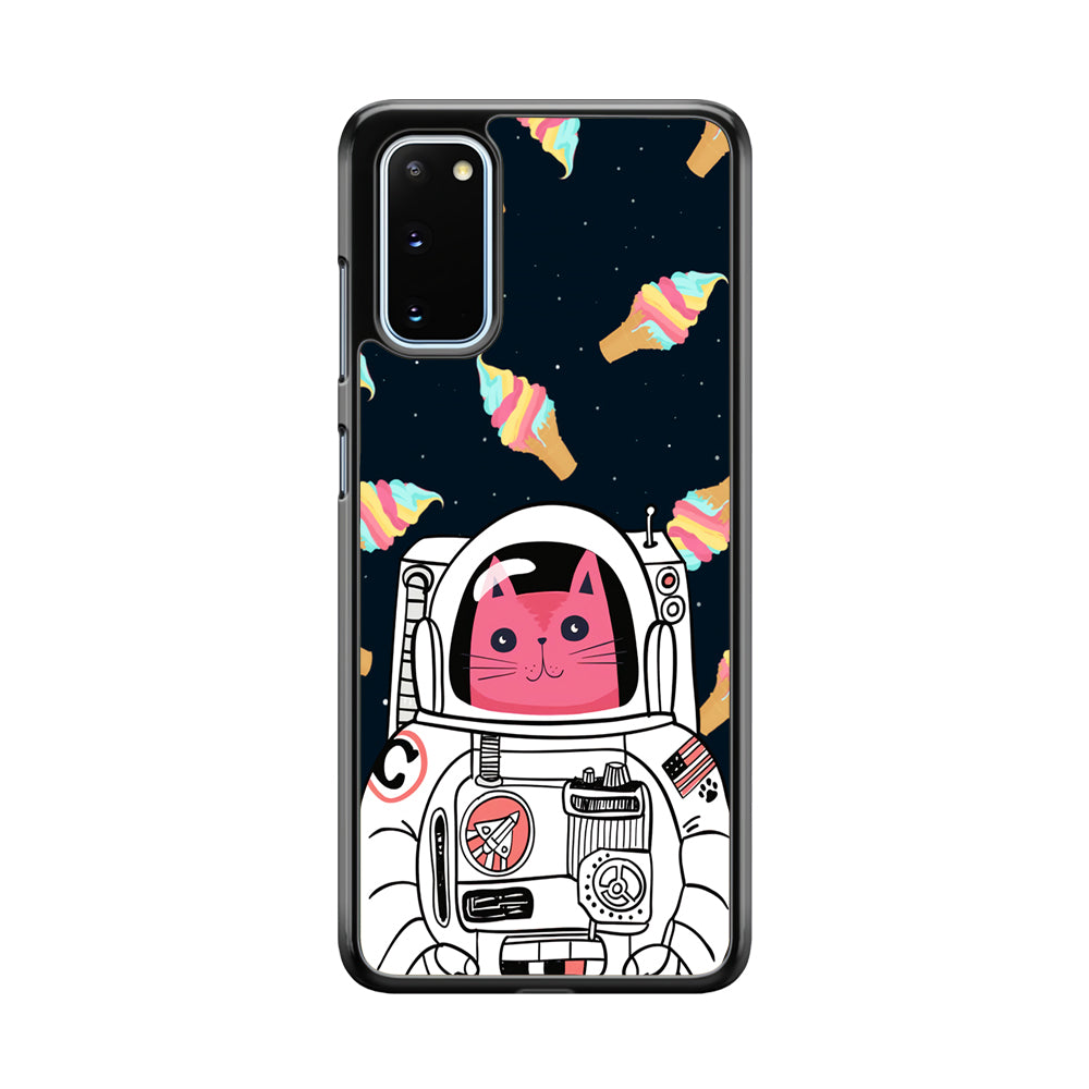 Astrocat in Planet of Ice Cream Samsung Galaxy S20 Case Default Title
