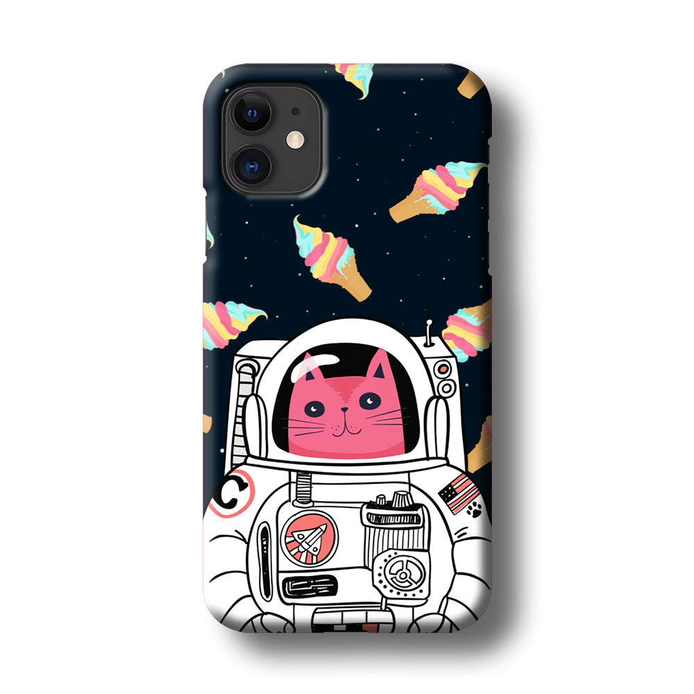 Astrocat in Planet of Ice Cream iPhone 11 Case