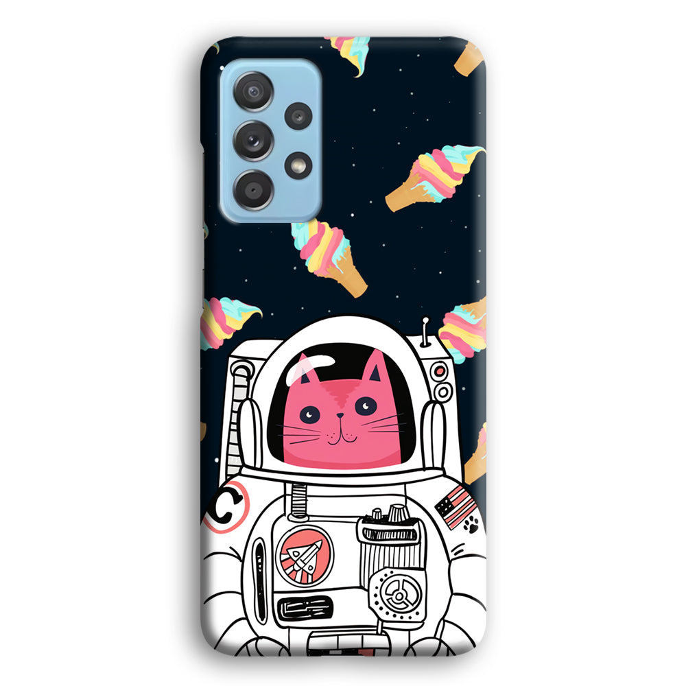 Astrocat in Planet of Ice Cream Samsung Galaxy A52 Case