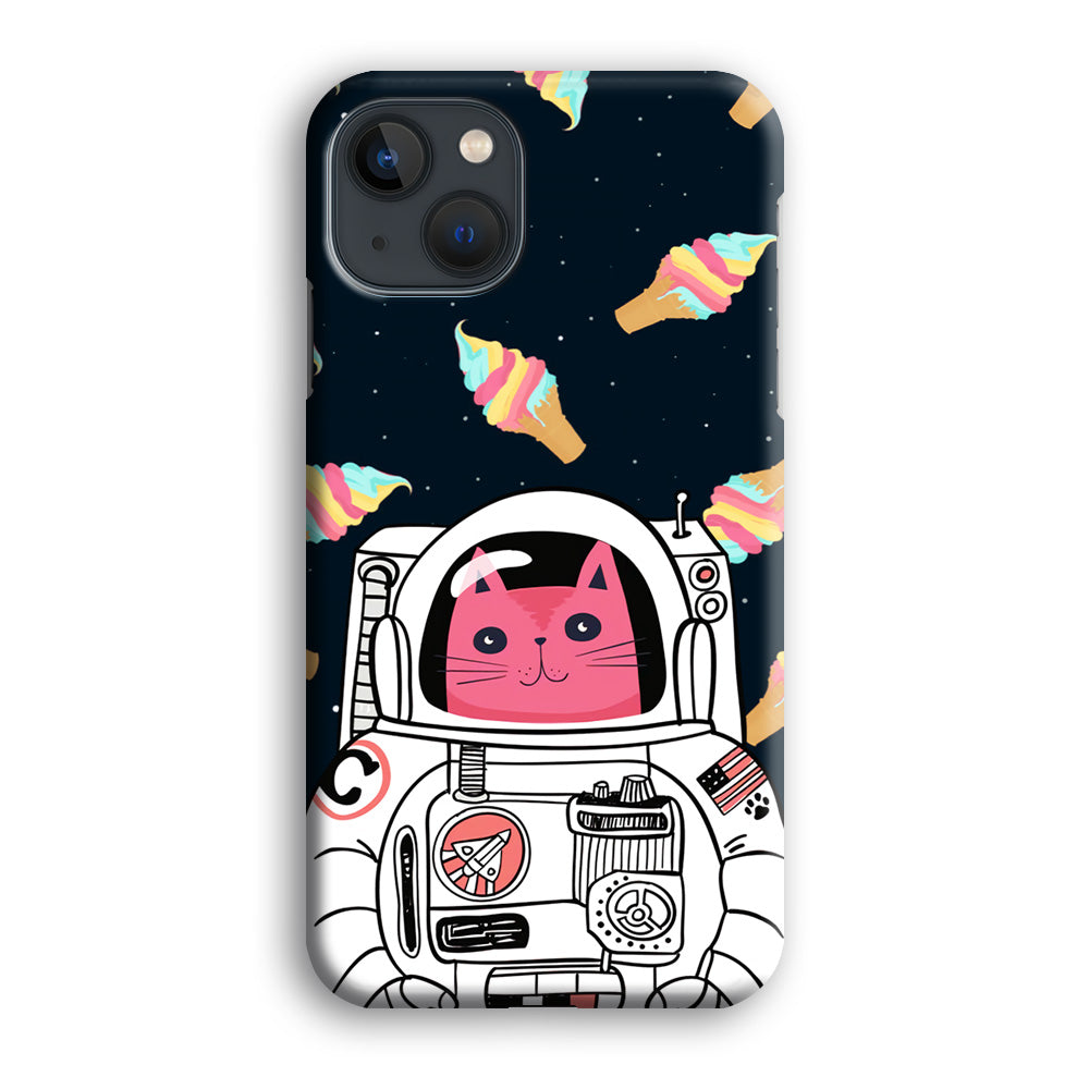 Astrocat in Planet of Ice Cream iPhone 13 Case