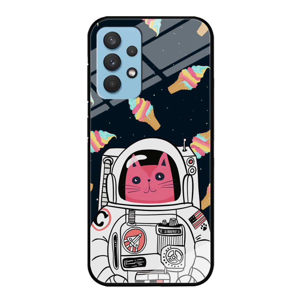 Astrocat in Planet of Ice Cream Samsung Galaxy A32 Case