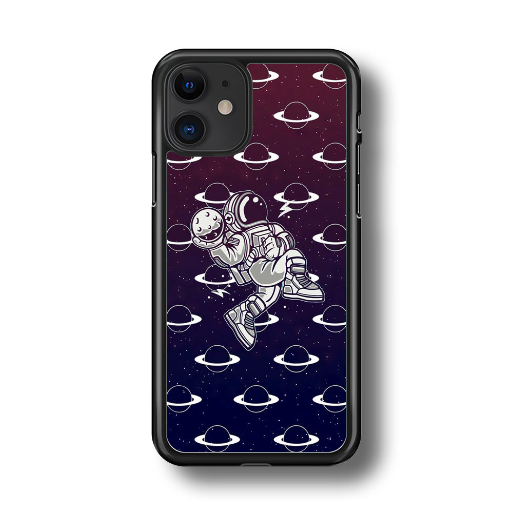 Astronaut Jump and Slam iPhone 11 Case