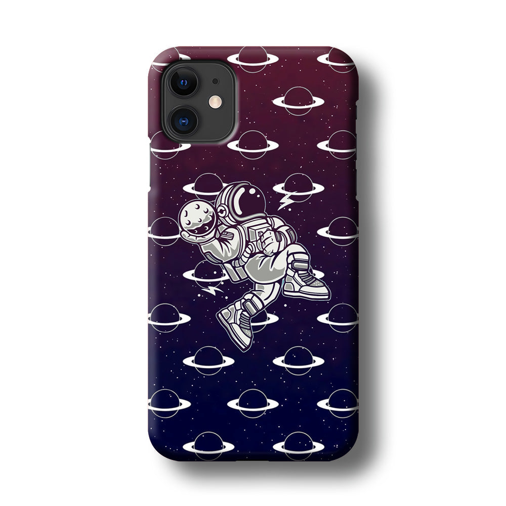 Astronaut Jump and Slam iPhone 11 Case