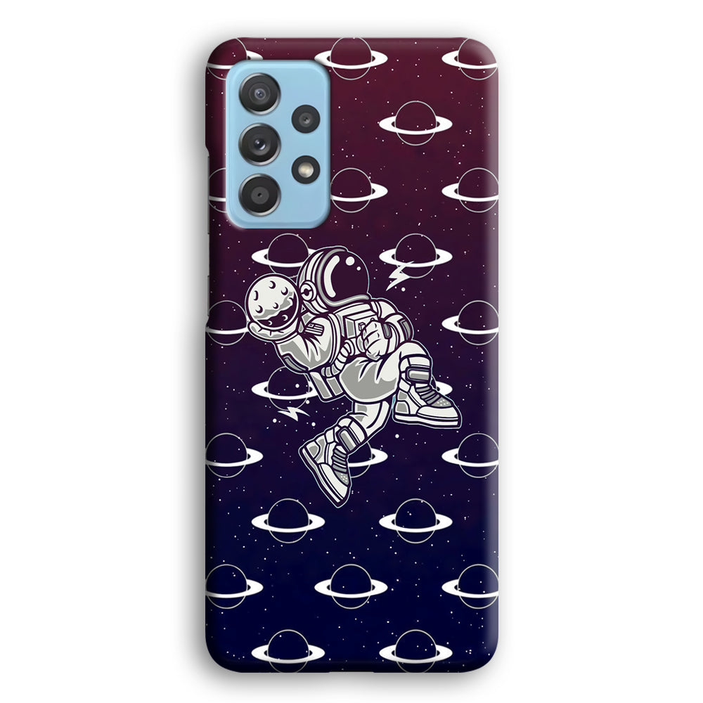 Astronaut Jump and Slam Samsung Galaxy A52 Case
