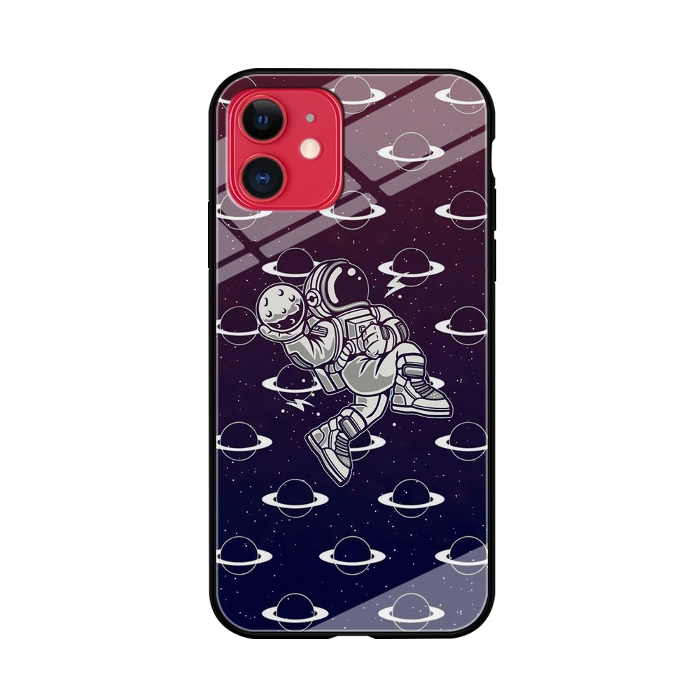 Astronaut Jump and Slam iPhone 11 Case