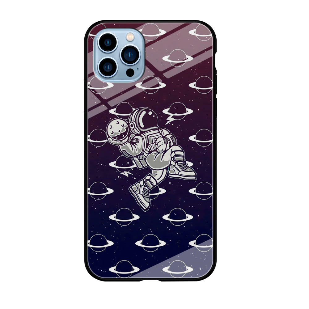 Astronaut Jump and Slam iPhone 12 Pro Case
