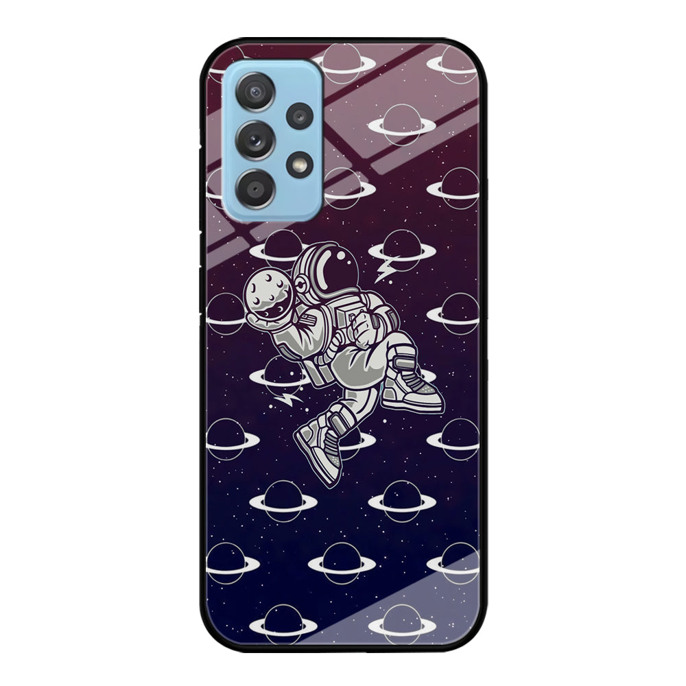 Astronaut Jump and Slam Samsung Galaxy A52 Case