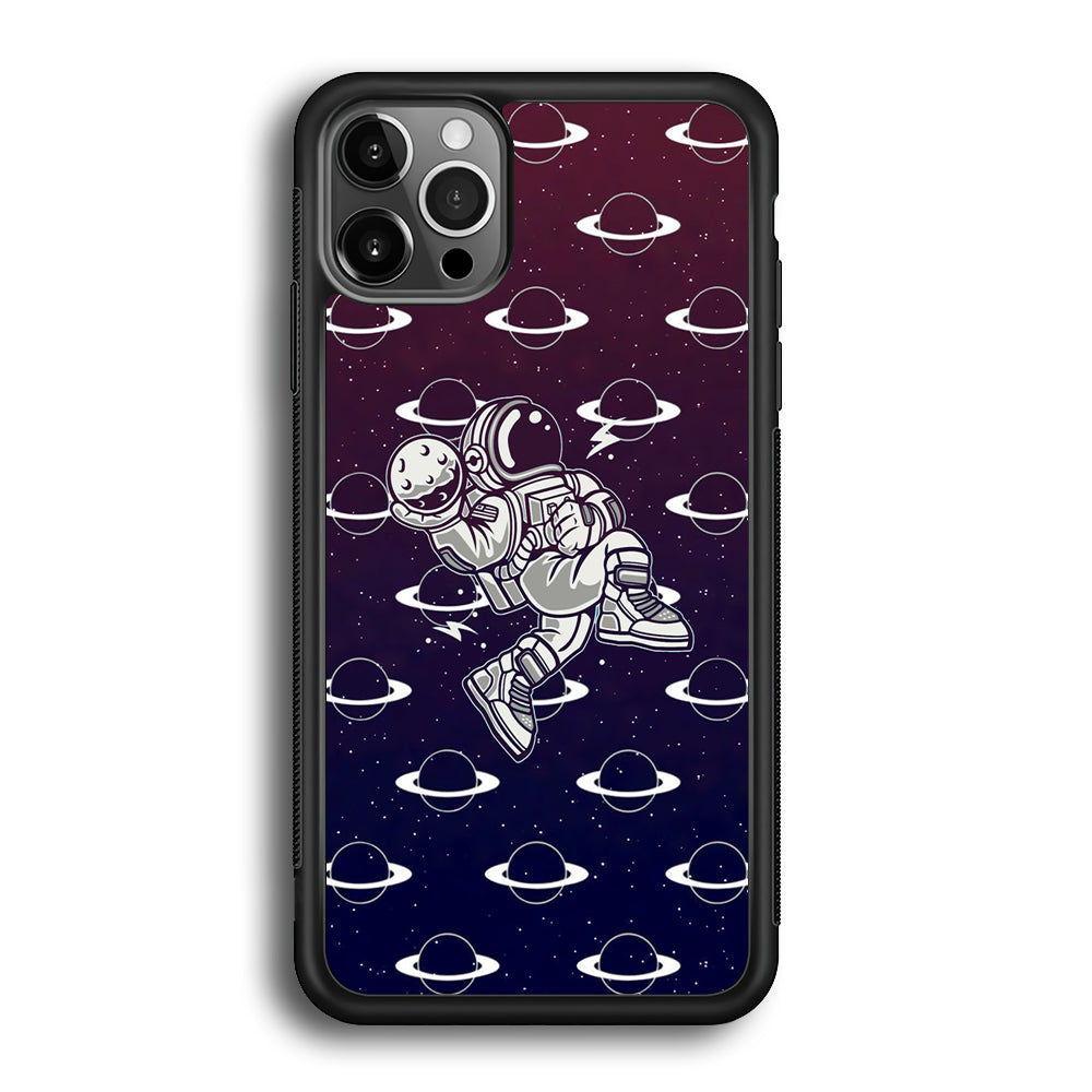 Astronaut Jump and Slam iPhone 12 Pro Max Case