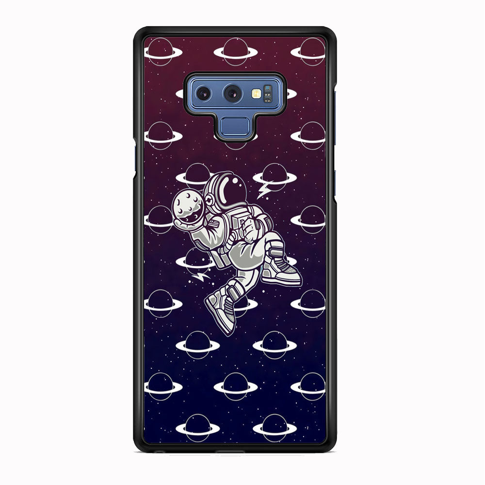 Astronaut Jump and Slam Samsung Galaxy Note 9 Case