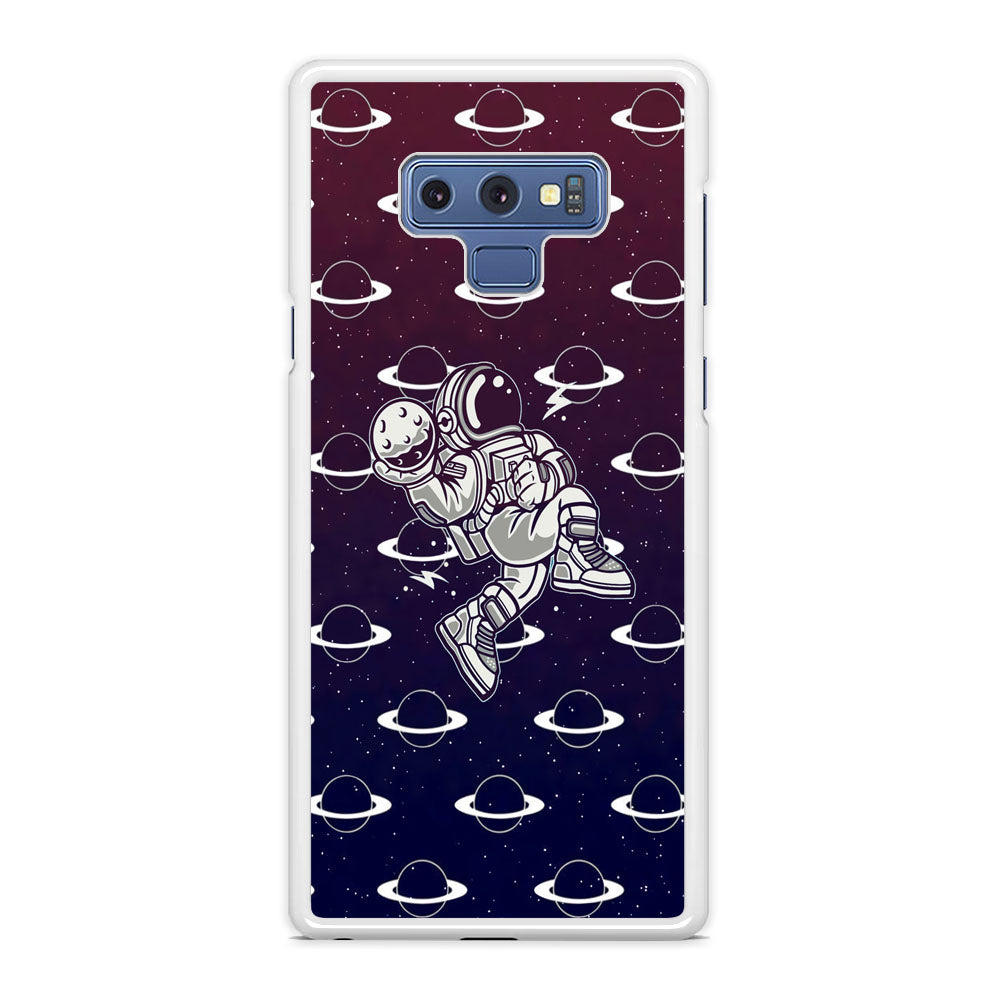 Astronaut Jump and Slam Samsung Galaxy Note 9 Case