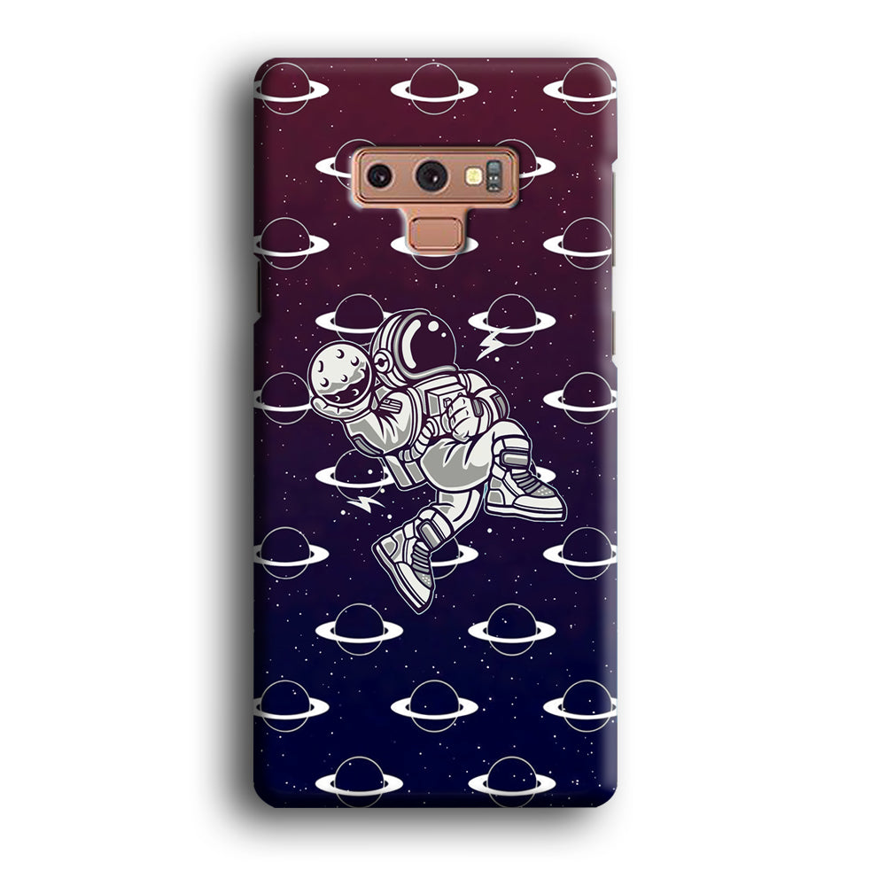 Astronaut Jump and Slam Samsung Galaxy Note 9 Case