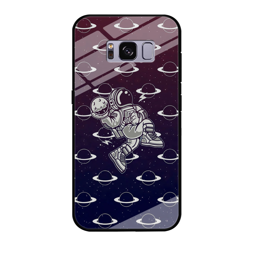 Astronaut Jump and Slam Samsung Galaxy S8 Case