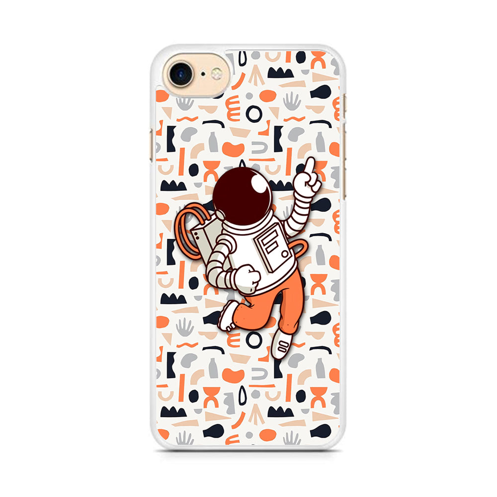 Astronauts Entertainment at Work iPhone 8 Case