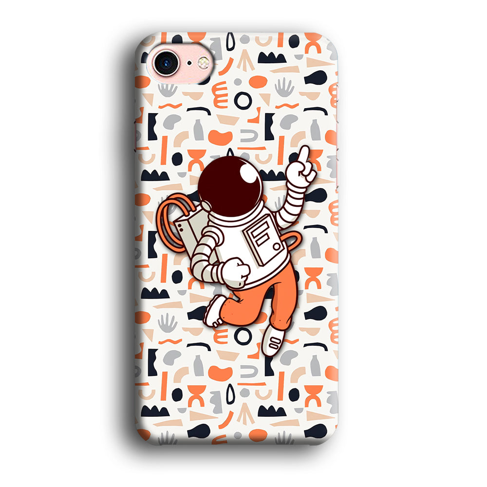 Astronauts Entertainment at Work iPhone 8 Case