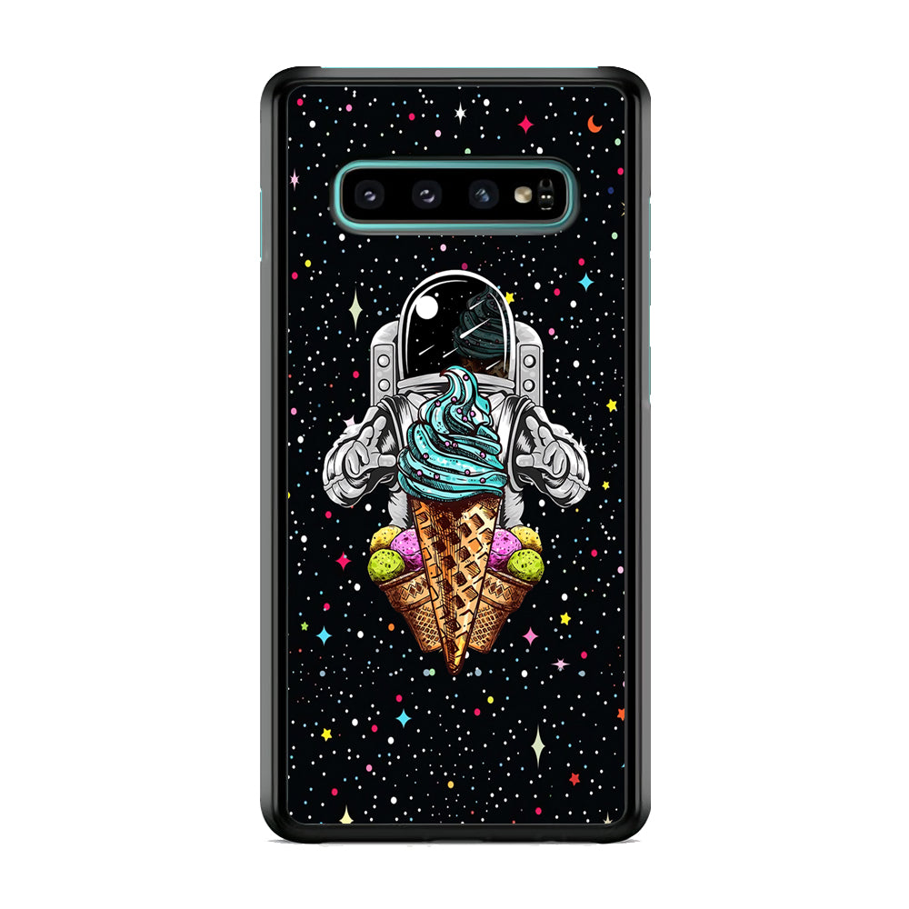 Astronauts Ice Cream Chaser Samsung Galaxy S10 Plus Case