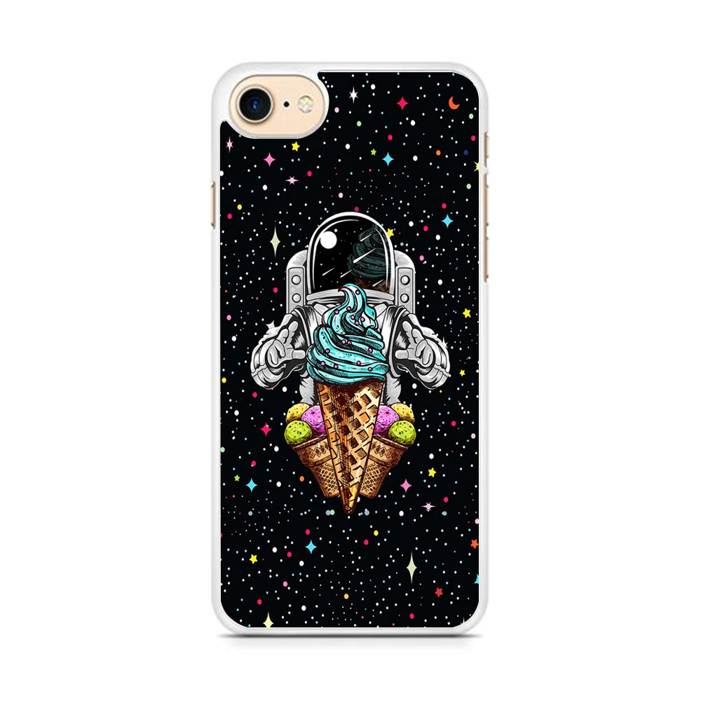 Astronauts Ice Cream Chaser iPhone 8 Case