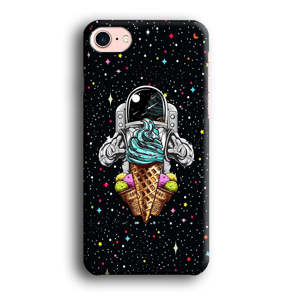 Astronauts Ice Cream Chaser iPhone 8 Case