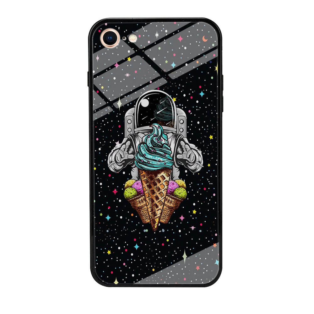 Astronauts Ice Cream Chaser iPhone 8 Case