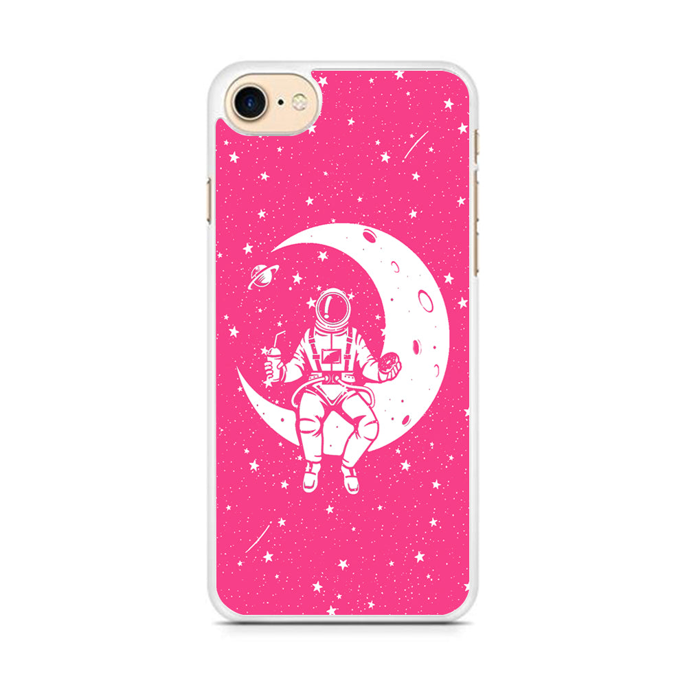 Astronauts Mealtime at The Moon iPhone 8 Case