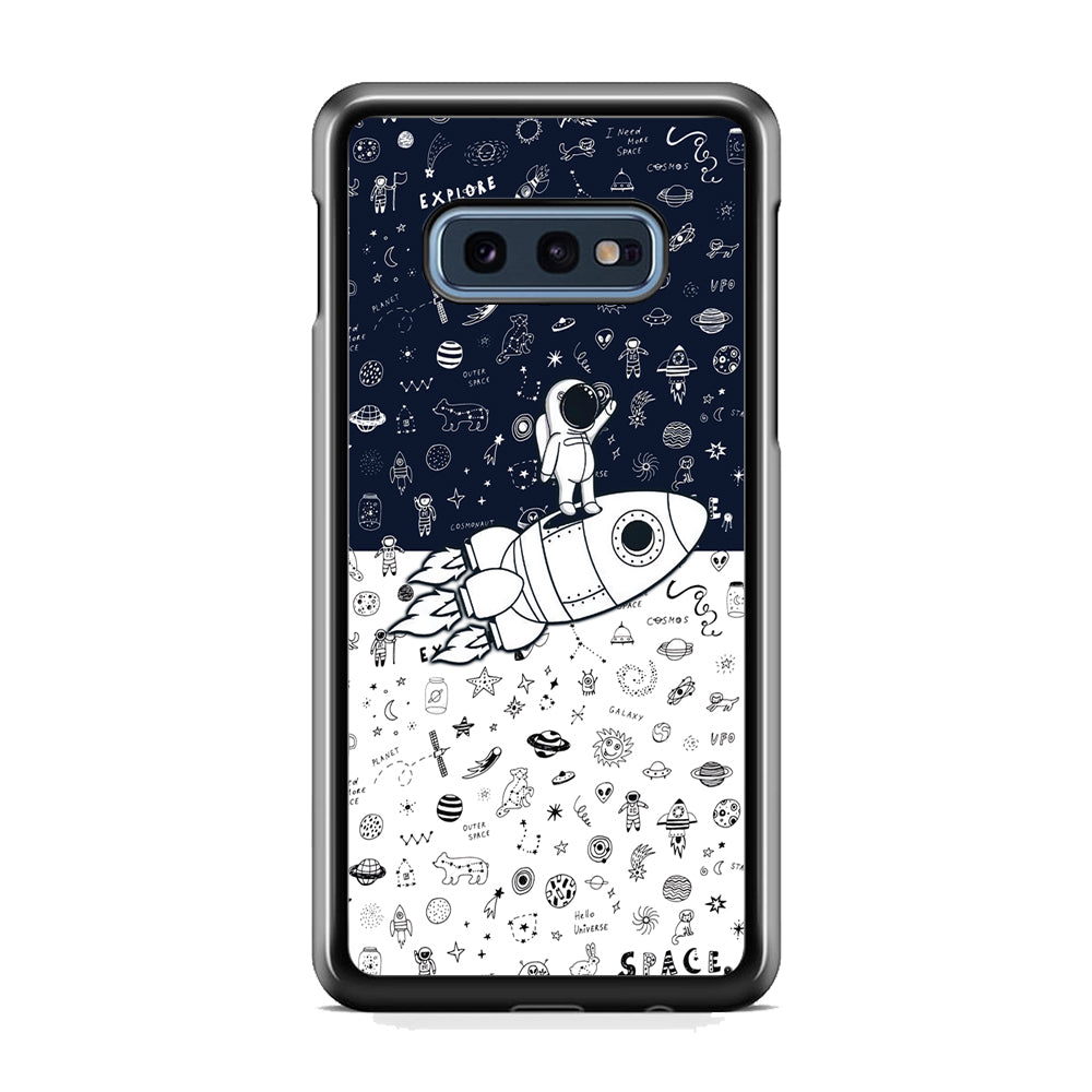 Astronauts Rocket Launcher Samsung Galaxy S10E Case