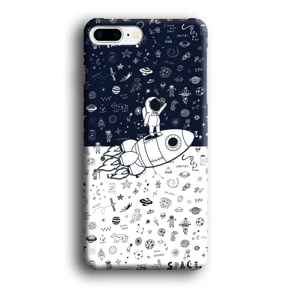 Astronauts Rocket Launcher iPhone 7 Plus Case