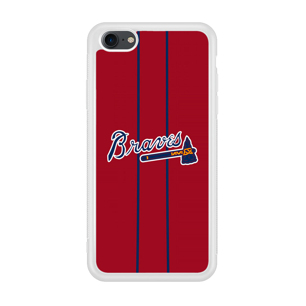 Atlanta Braves Red Light iPhone 8 Case