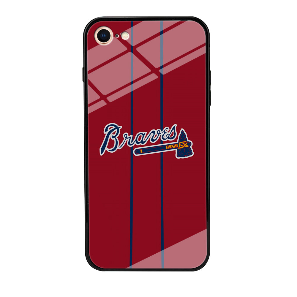 Atlanta Braves Red Light iPhone 8 Case