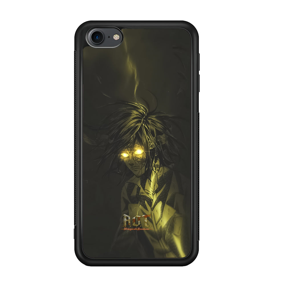 Attack on Titan Flaming Golden Eyes iPod Touch 6 Case - Carneyforia
