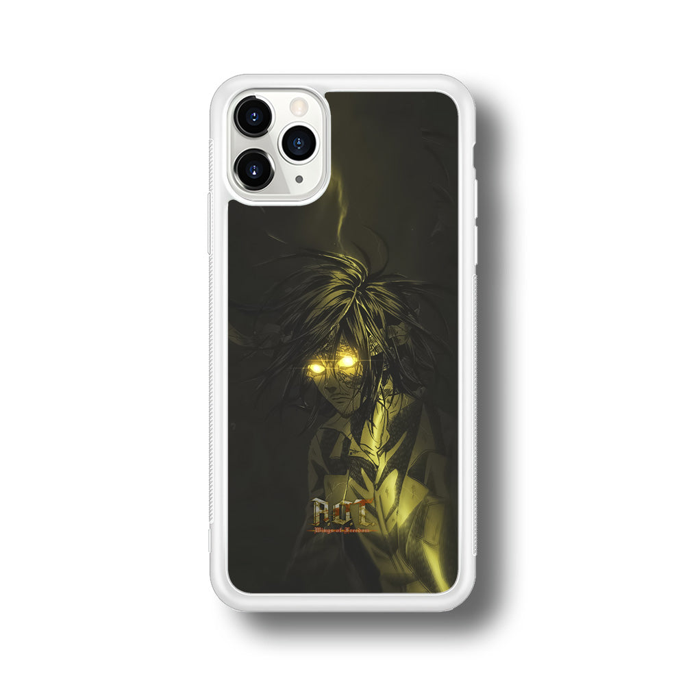 Attack on Titan Flaming Golden Eyes iPhone 11 Pro Case