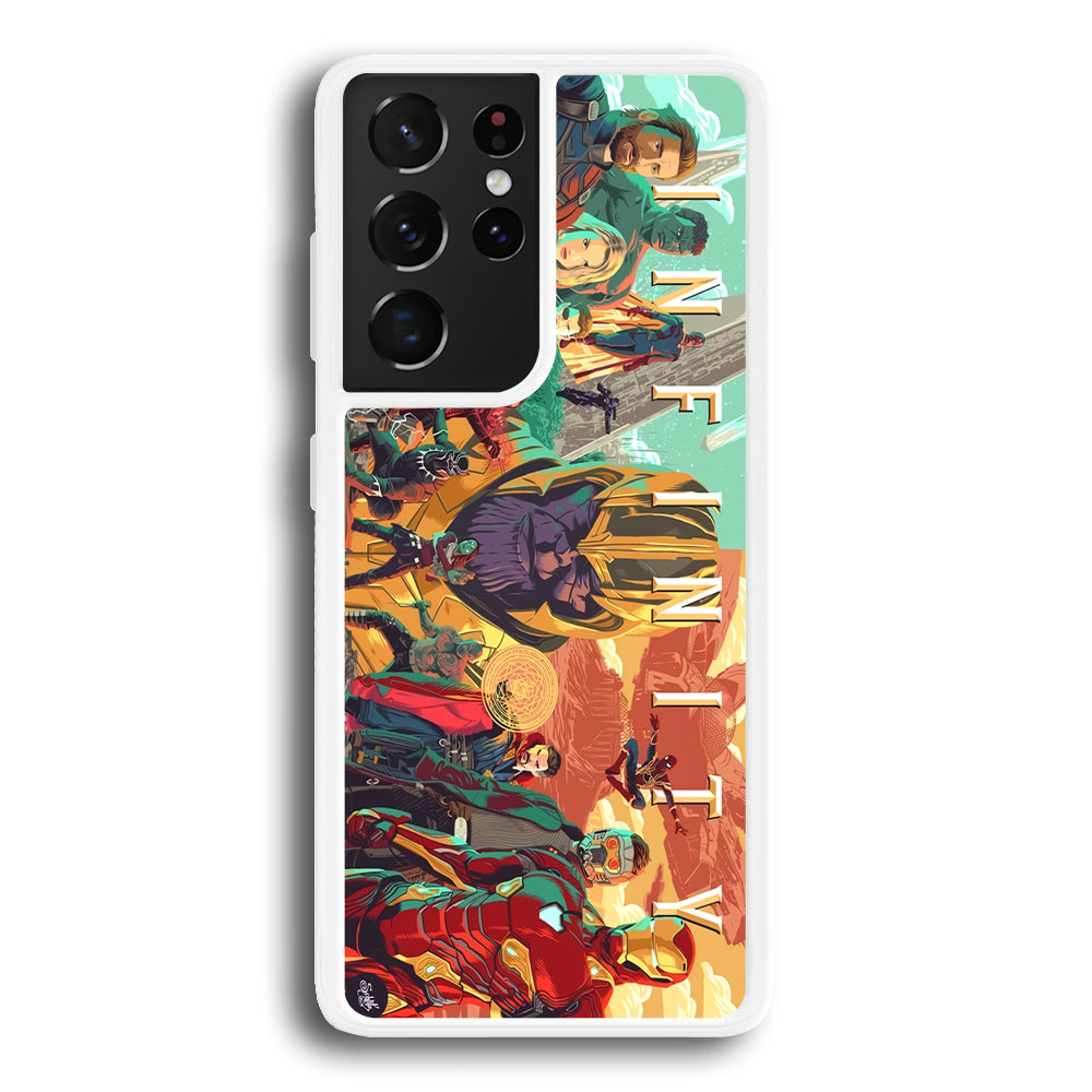 Avenger Infinity Poster of Members Samsung Galaxy S21 Ultra Case