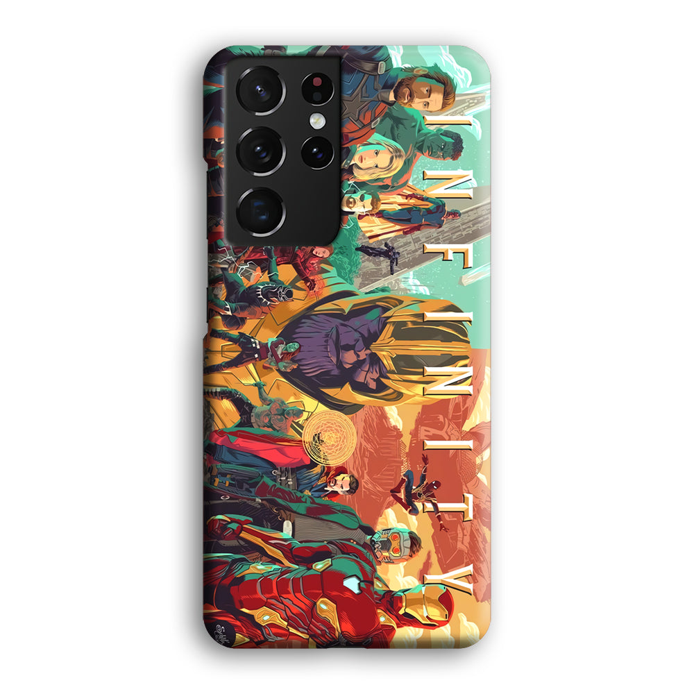 Avenger Infinity Poster of Members Samsung Galaxy S21 Ultra Case