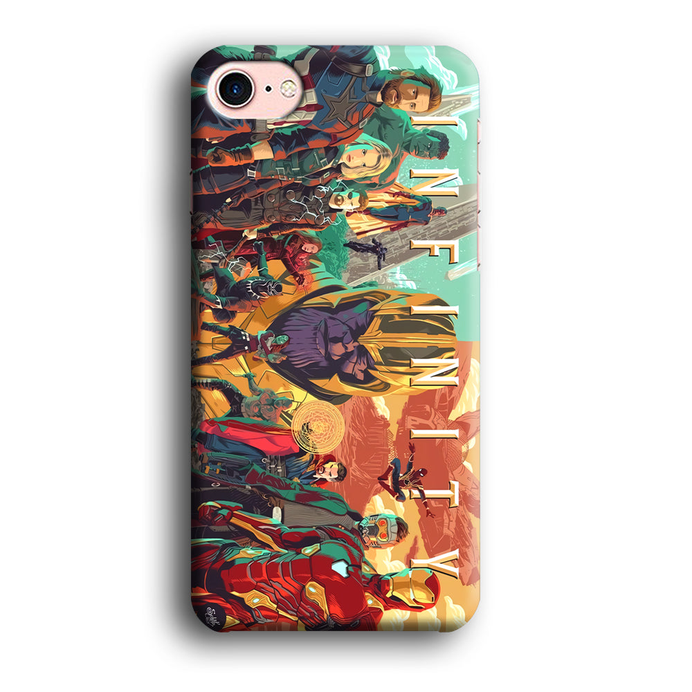 Avenger Infinity Poster of Members iPhone 8 Case
