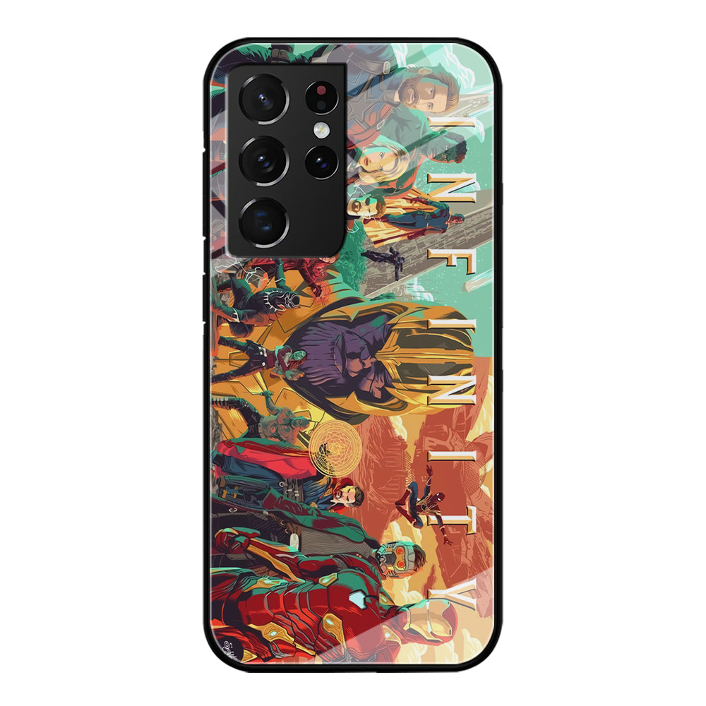 Avenger Infinity Poster of Members Samsung Galaxy S21 Ultra Case