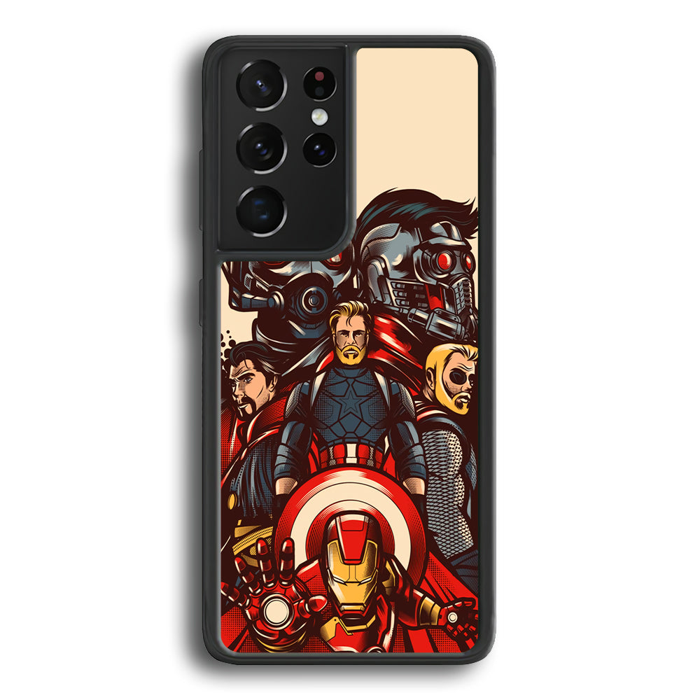 Avenger Ironman and Team Samsung Galaxy S21 Ultra Case - Carneyforia