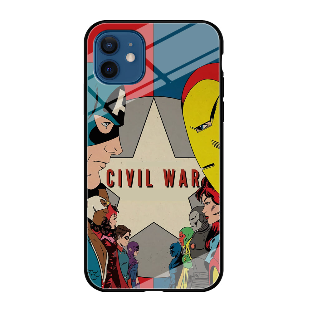 Avengers Civil War Comic iPhone 12 Case