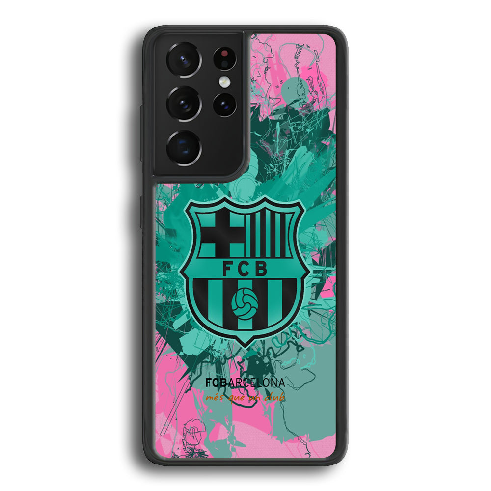 Barcelona FC Spark of Victory Samsung Galaxy S21 Ultra Case