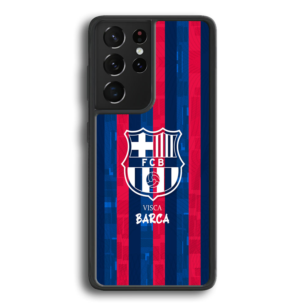 Barcelona FC Visca Barca Samsung Galaxy S21 Ultra Case - Carneyforia
