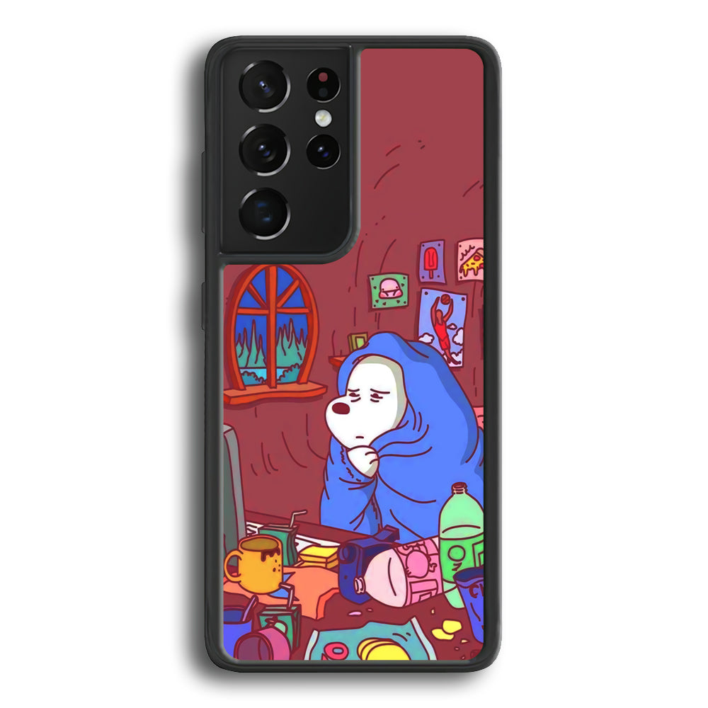 Bare Bear Ice Wacth Film Samsung Galaxy S21 Ultra Case - Carneyforia