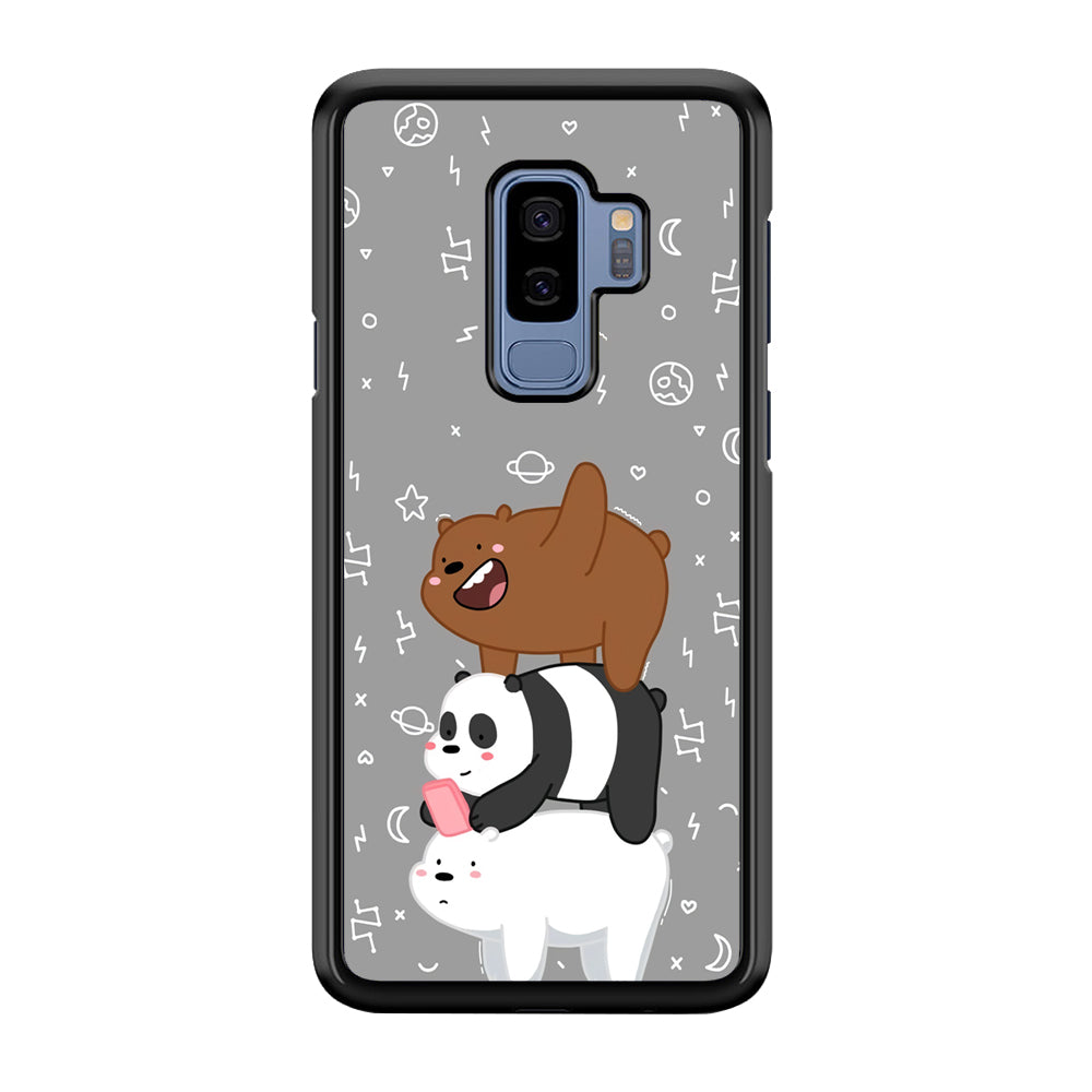 Bare Bears Night Walk Samsung Galaxy S9 Plus Case