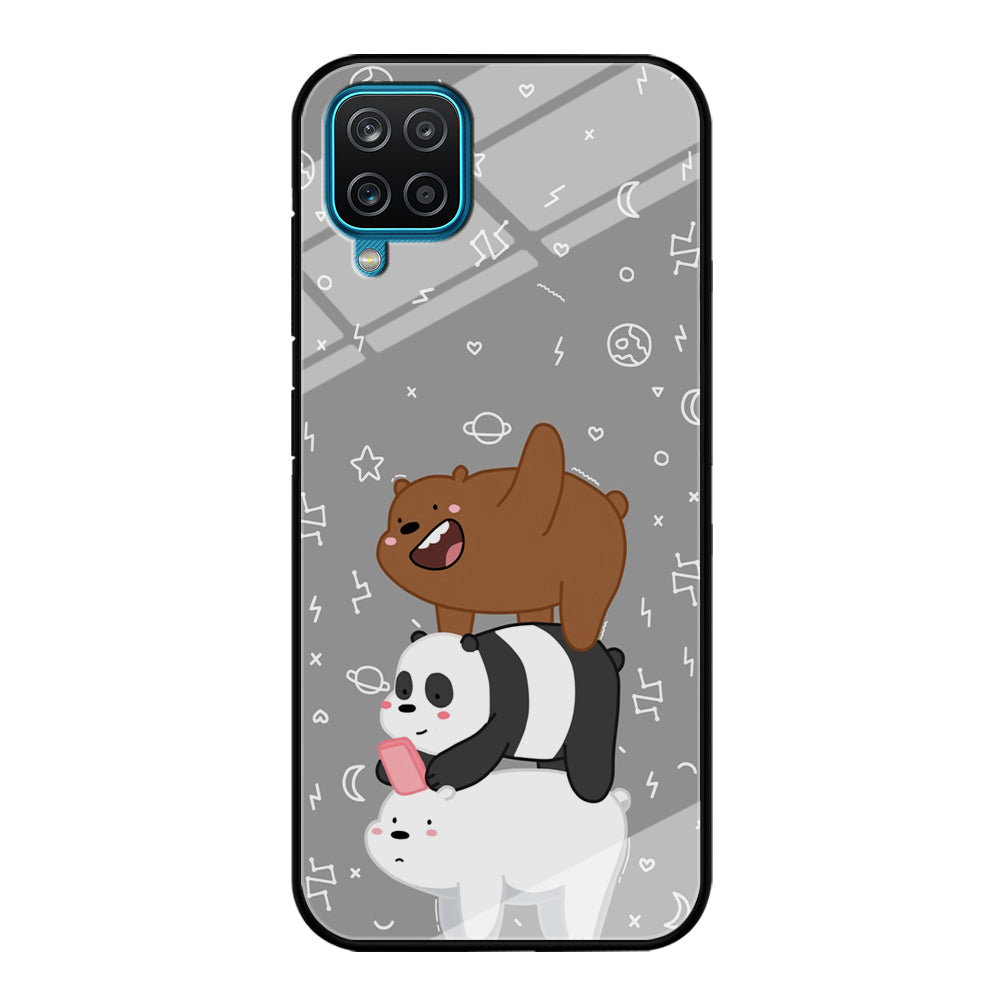 Bare Bears Night Walk Samsung Galaxy A12 Case