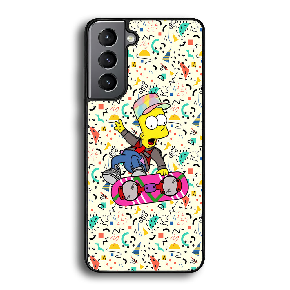Bart Flying Board Jump Trick Samsung Galaxy S21 Case - Carneyforia