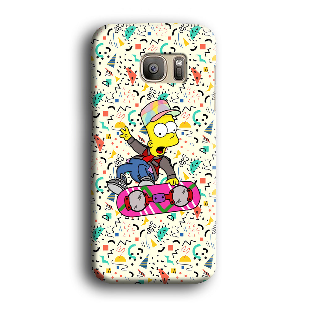 Bart Flying Board Jump Trick Samsung Galaxy S7 Case